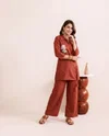 K 1236 By Naisha Imported Viscose Fancy Co Ord Set 
